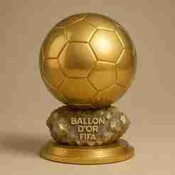 Ballon d’Or Trophy 3D Model for Printing