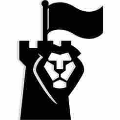 banner waving from a tower shaped like a lion's head 3 - 2D/3D Wall Art STL+SVG For CNC Router, Plasma, Waterjet, Laser & 3D Printer