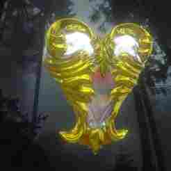 Baroque fantasy heart jewel