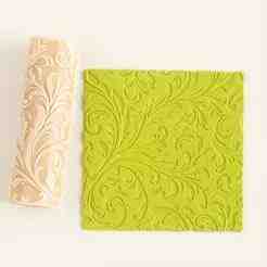 Baroque Lace Swirls Texture Roller no.3