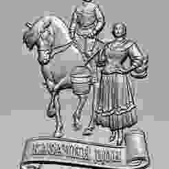 Bas-relief Cossack Don