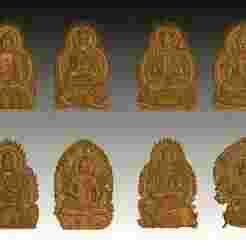 Bas relief of Eight Buddhas