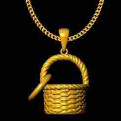 Basket Pendant charm