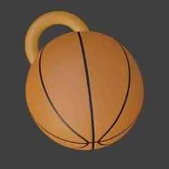 Basketball Keychain STL - Support-Free Easy Print