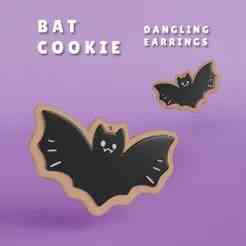 BAT COOKIES - EARRINGS