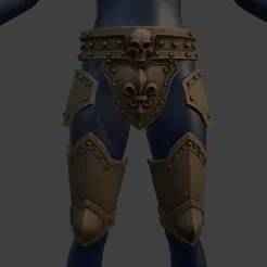 Battle Sister Belt with Codpiece, Hip Armor & Tassets
