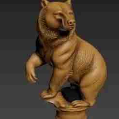 bear Gentleman Knob Walking Cane