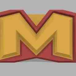 Belt Accessory "M" - Transform your Son into a Superhero : STL for 3D Printing