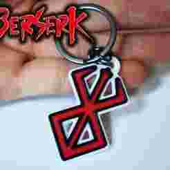 Berserk Keychain Logo Sign
