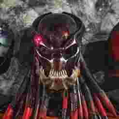 Berserker Predator mask: Custom stand, Jewellry, Technology of making dreads and mask file itself.