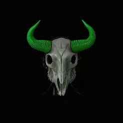 Bison skull mask