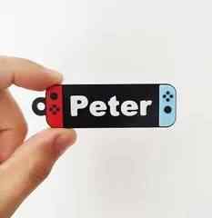 Black cat name tag - Sushi