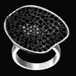 Black Diamond Classy Pave Ring for Women