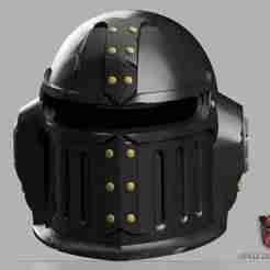Black Templar Champion Space Marine 2 Helmet 1:1 Cosplay Replica