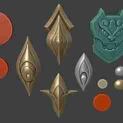 Blade Star Rail prop cosplay set 3d model (stl file) for printing