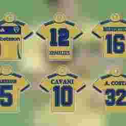 Boca Juniors T-Shirts Key Ring Pack 2025 - Substitute