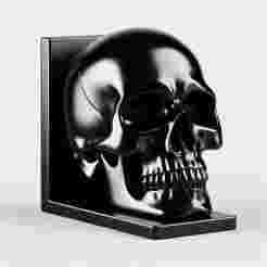 Book Nook Skull 3D Print – Decorative Horror Showpiece Art