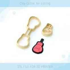 Boxing Glove Keychain Clay Cutter