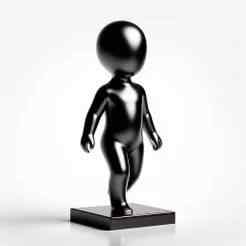 Boy Walking on Holder 3D Print – Stylish Decorative Showpiece Figurine