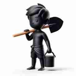 Boy with Water Pot Figurine – Traditional Walking Sculpture
