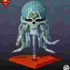 Brainiac's Skull ship with base stand