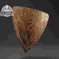 Brass Shield Elden Ring Life Size Prop STL