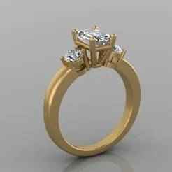 Bridal Set Woman Engagement Ring Round5