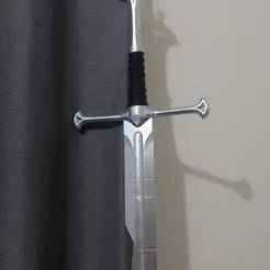 ⚔️ Broken Narsil Sword – Full Scale STL for 3D Printing