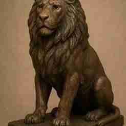 Bronze Lion Sculpture