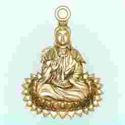 Buddha Guanyin Pendant - Buddha Pendant - N943