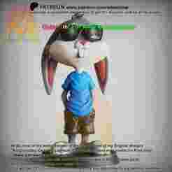 Bugs Bunny Junior-(3mf color File included!)classic cartoons Fanart--FANART