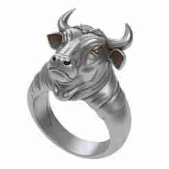 Bull Head Ring