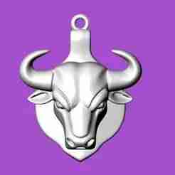 Bull pendant charm