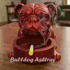 Bulldog Ashtray 3D Model – Unique Dog Decor & Gift Idea