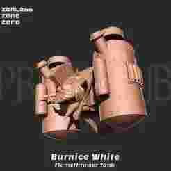 Burnice white Flamethrower Tank - Zenless zone zero