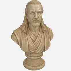 Bust Jedi master Qui-Gon Jinn