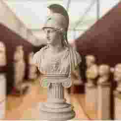 Bust of Athena - 3D model of mythological sculpture for printing