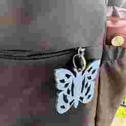 butterfly keyring