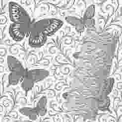 Butterfly | Organic Debossed Pattern Roller for Clay | Butterfly 3D Print Design | Horizontally Tileable