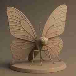 Butterfly STL – Detailed 3D Model