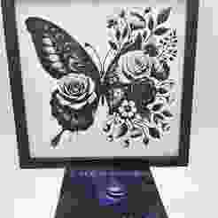 BUTTERFLY WITH ROSE