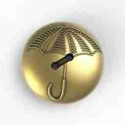 Button with Umbrella