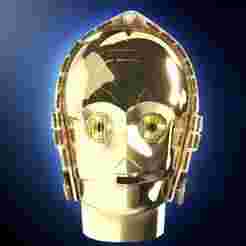C-3PO helmet head droid | Star Wars | 3d Print model