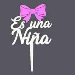 Cake topper It's a girl