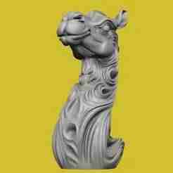 Camel Head Sculpture