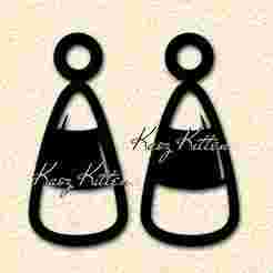 Candy Corn Halloween Earrings