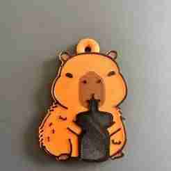 Capybara keychain