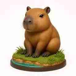 Capybara tender seated