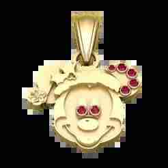 cartoon pendant design 3D printable model