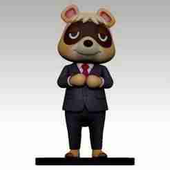 CARTOON RACCOON 3D SCULPTURE